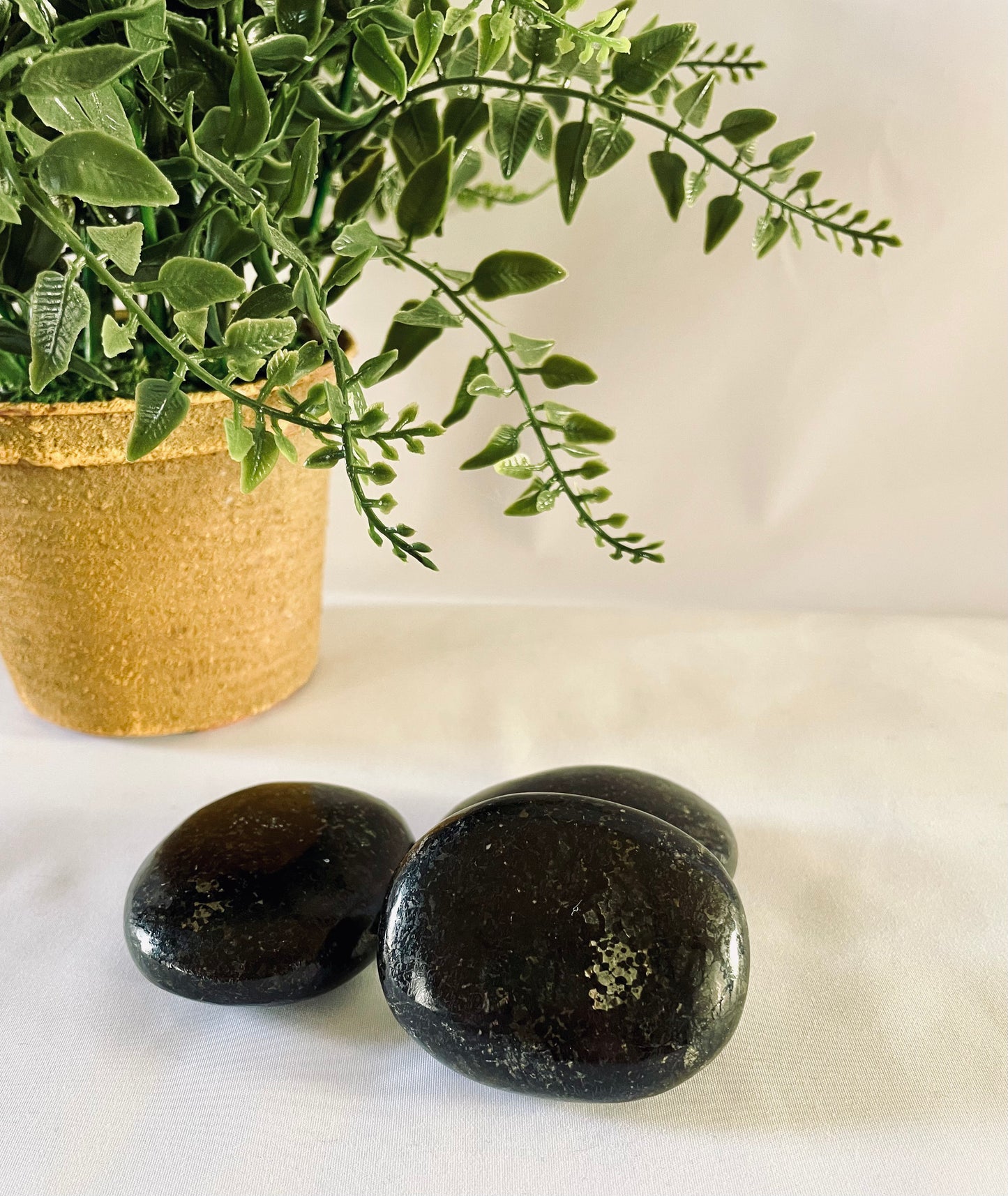 Nuummite Palm Stones