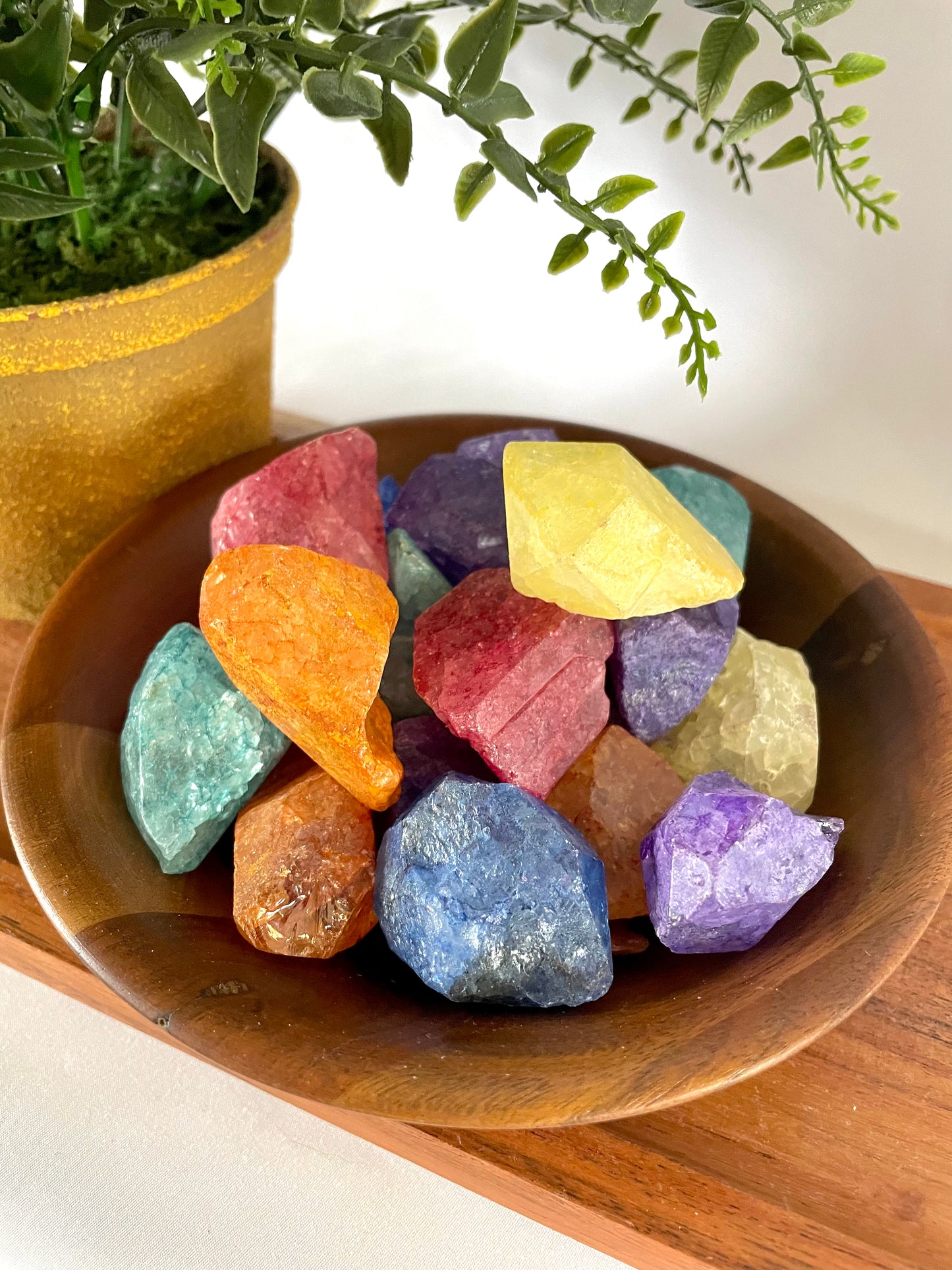Dyed Quartz Raw Points