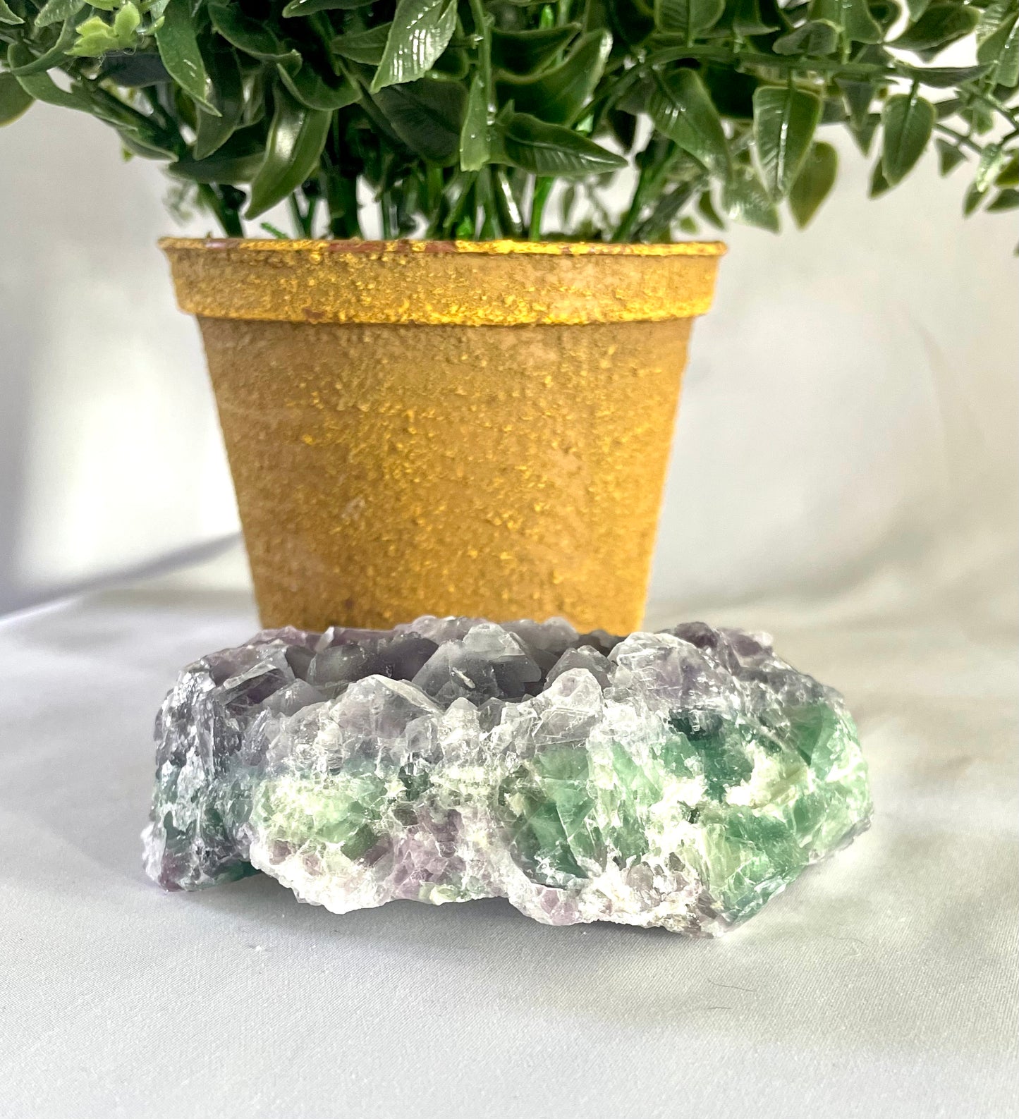 Fluorite Cluster Raw Statement Piece
