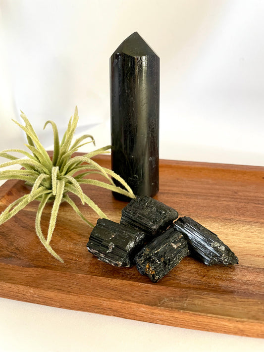 Black Tourmaline Raw Chunks