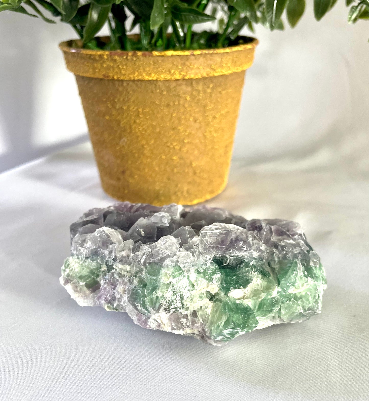 Fluorite Cluster Raw Statement Piece