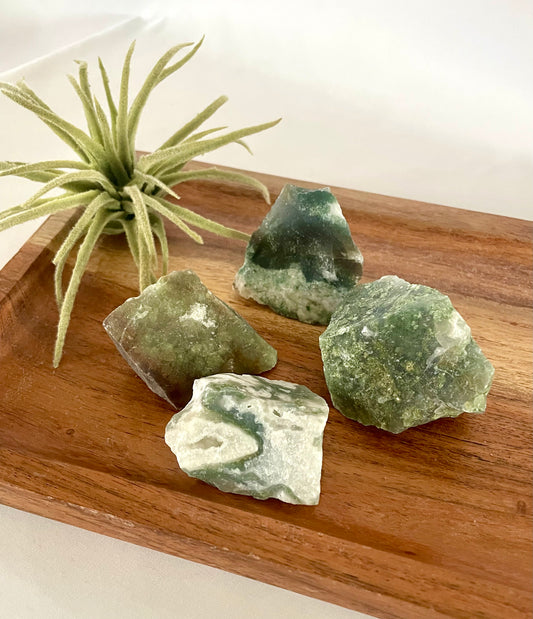 Moss Agate Raw Chunks