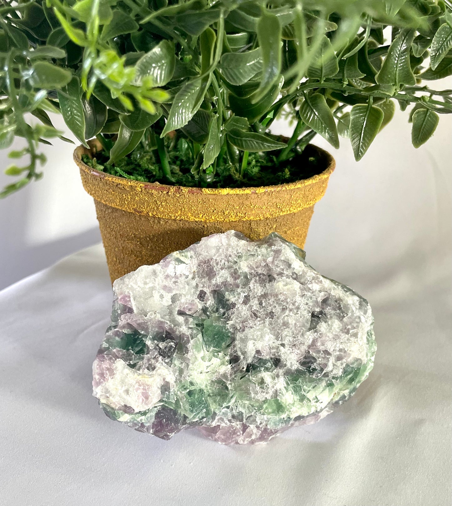 Fluorite Cluster Raw Statement Piece