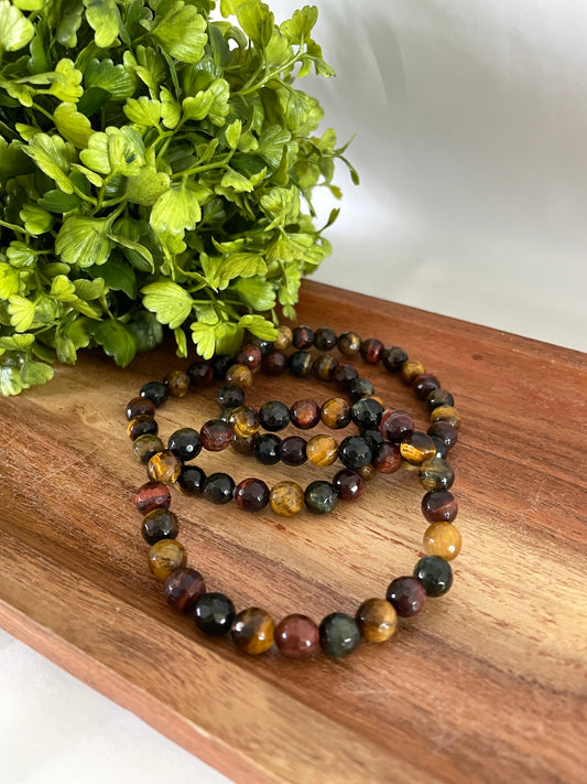 Mixed Tiger Eye Faceted Bracelets