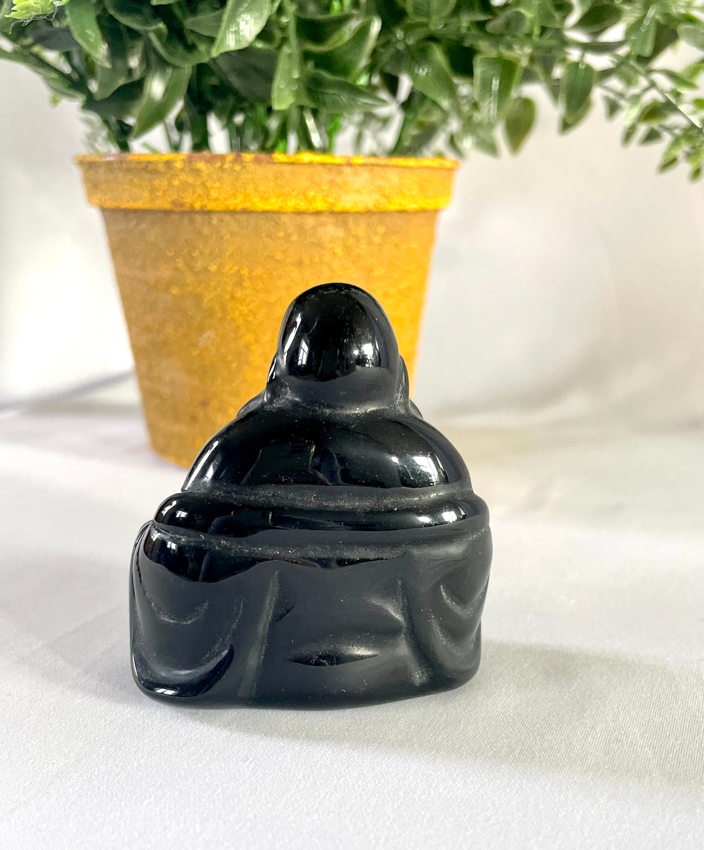 Black Obsidian Buddha Carvings